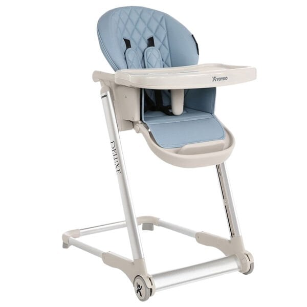 Yoyko Deluxe Mama Sandalyesi – Mavi Silver