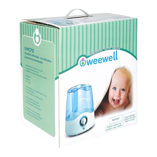 Weewell WHC712 İyonizer Özellikli Soğuk Buhar Makinesi (Gece Işığı) – 5 Litre