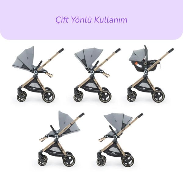 Huggy Revo 5 in 1 Travel Sistem Bebek Arabası 1 Ay